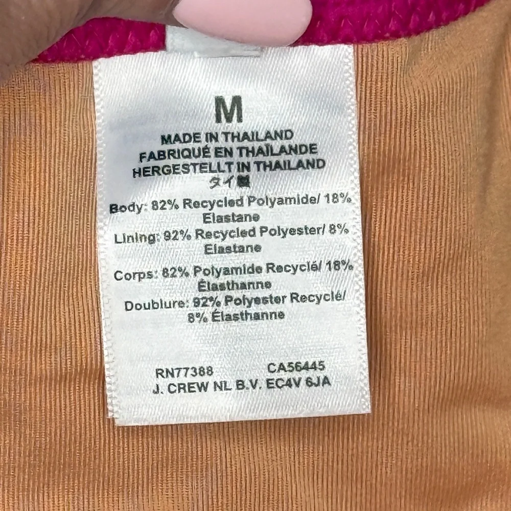 NWT | J.Crew | Bikini Bottom | Magenta Pink | Size M - Picture 7 of 12